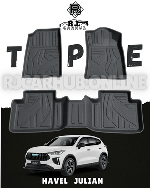 Haval Jolion TPE Floor Mats 2021 - 2024 3 pcs Black - Premium Car Accessories by RJCARHUB Pakistan