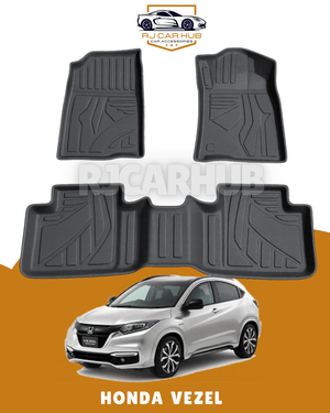 Honda Vezel TPE Floor Mats Premium (3 PCS ) - Premium Car Accessories by RJCARHUB Pakistan