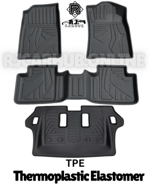 Toyota Fortuner LEGENDER TPE Mats ( 4 PCS ) Black 2023 - Premium Car Accessories by RJCARHUB Pakistan