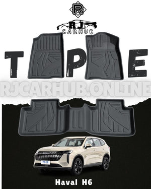 Haval H6 TPE Floor Mats 3 PCS (Black) - Premium Car Accessories by RJCARHUB Pakistan