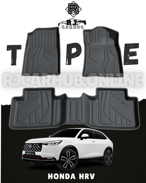 Honda HRV TPE Floor Mat Black (3 PCS ) - Model 2022 - 2024 - Premium Car Accessories by RJCARHUB Pakistan