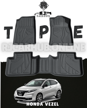 Honda Vezel TPE Floor Mats Premium (3 PCS ) - Premium Car Accessories by RJCARHUB Pakistan