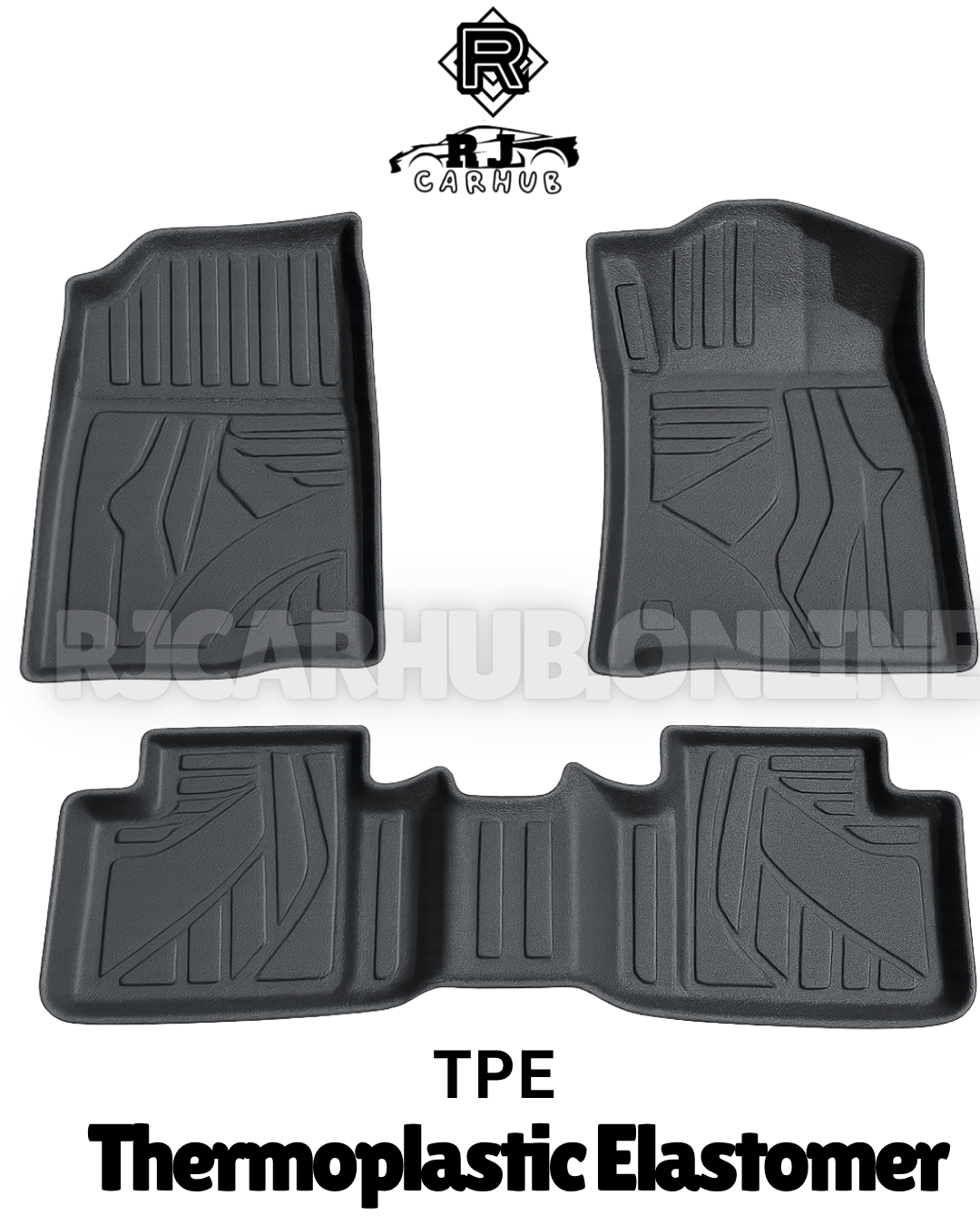 Hyundai Tucson Hybrid New 2025 TPE Floor Mats Black - Premium Car Accessories by RJCARHUB Pakistan