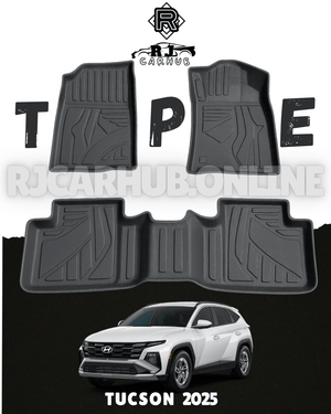 Hyundai Tucson Hybrid New 2025 TPE Floor Mats Black - Premium Car Accessories by RJCARHUB Pakistan