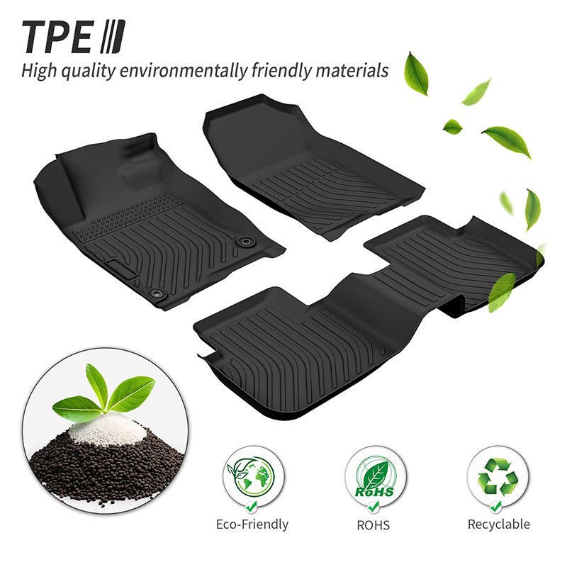 Hyundai Tucson Hybrid New 2025 TPE Floor Mats Black - Premium Car Accessories by RJCARHUB Pakistan
