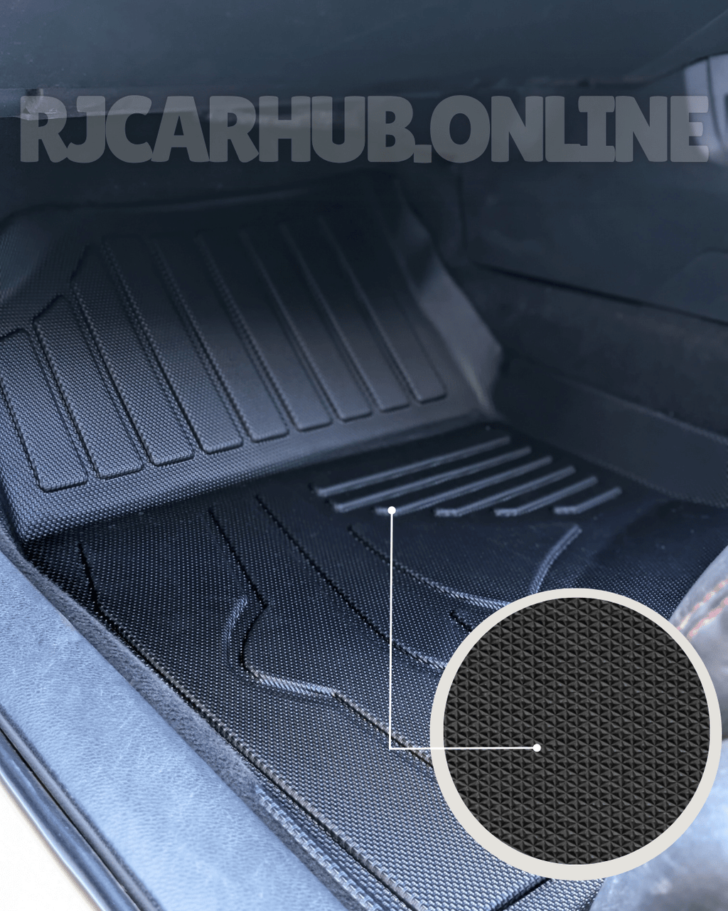 Hyundai Tucson Hybrid New 2025 TPE Floor Mats Black - Premium Car Accessories by RJCARHUB Pakistan