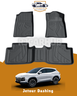 Jetour Dashing TPE Floor Mats Black 3 PCS - Premium Car Accessories by RJCARHUB Pakistan