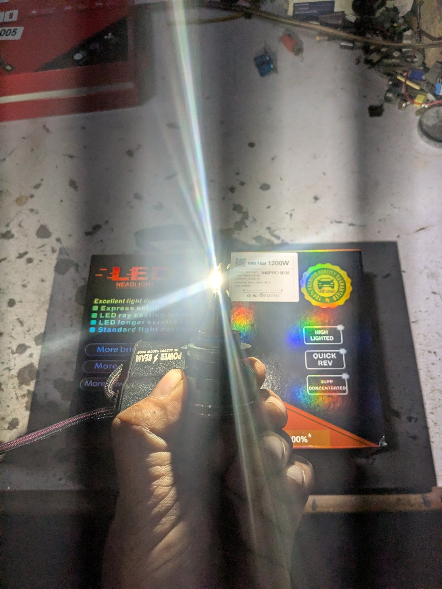 LED Light H4 High - Power LED Headlight Bulbs for Cars ( 1200W Made China ) - Premium Car Accessories by RJCARHUB Pakistan