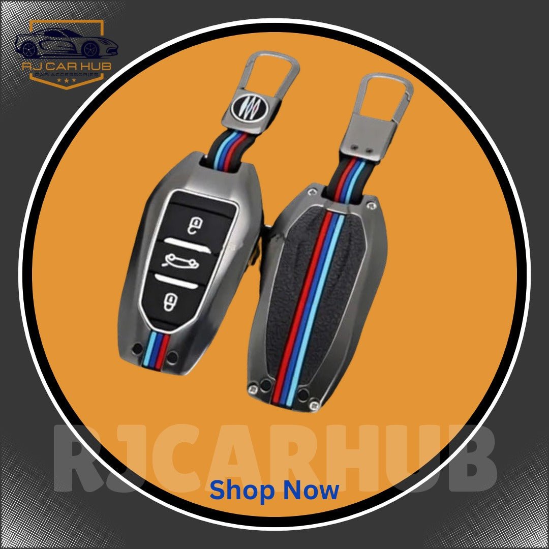 Peugeot 2008 Metal Key Cover Premium – Luxury Alloy Remote Key Protection Case - Premium Car Accessories by RJCARHUB Official Pakistan