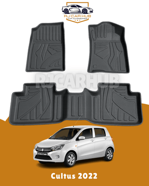 Suzuki Cultus New Shape TPE Floor Mats Black 3 PCS - Premium Car Accessories by RJCARHUB Pakistan