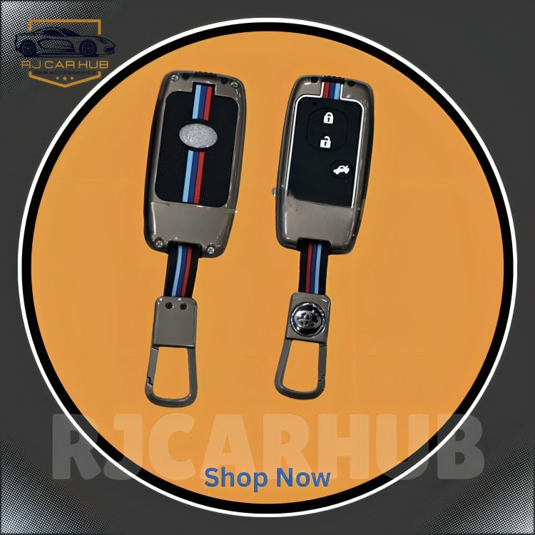 Toyota Aqua Metal Key Cover Premium – Luxury Alloy Remote Key Protection Case - Premium Car Accessories by RJCARHUB Official Pakistan