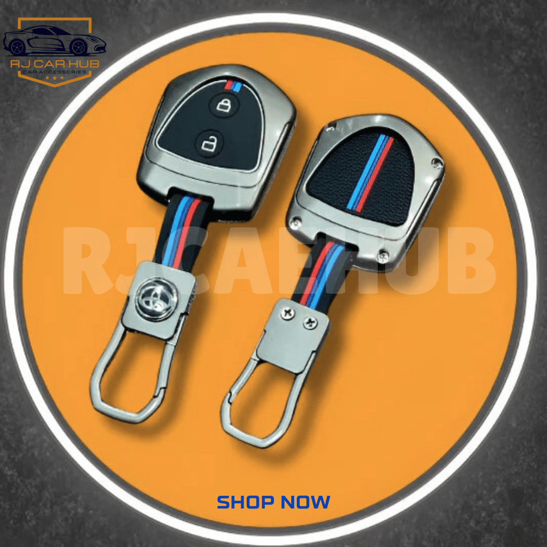 Toyota Corolla 2014 - 2026 ( Smart Key 2 Button ) Metal Key Cover Premium – Luxury Alloy Remote Key Protection Case - Premium Car Accessories by RJCARHUB Official Pakistan