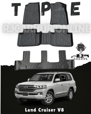 Toyota Land Cruiser V8 FJ200 TPE Mats (4 PCS ) - Premium Car Accessories by RJCARHUB Pakistan