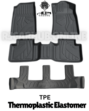 Toyota Prado FJ150 TPE Floor Mats 4pc (Black) Model 2009 - 2020 - Premium Car Accessories by RJCARHUB Pakistan