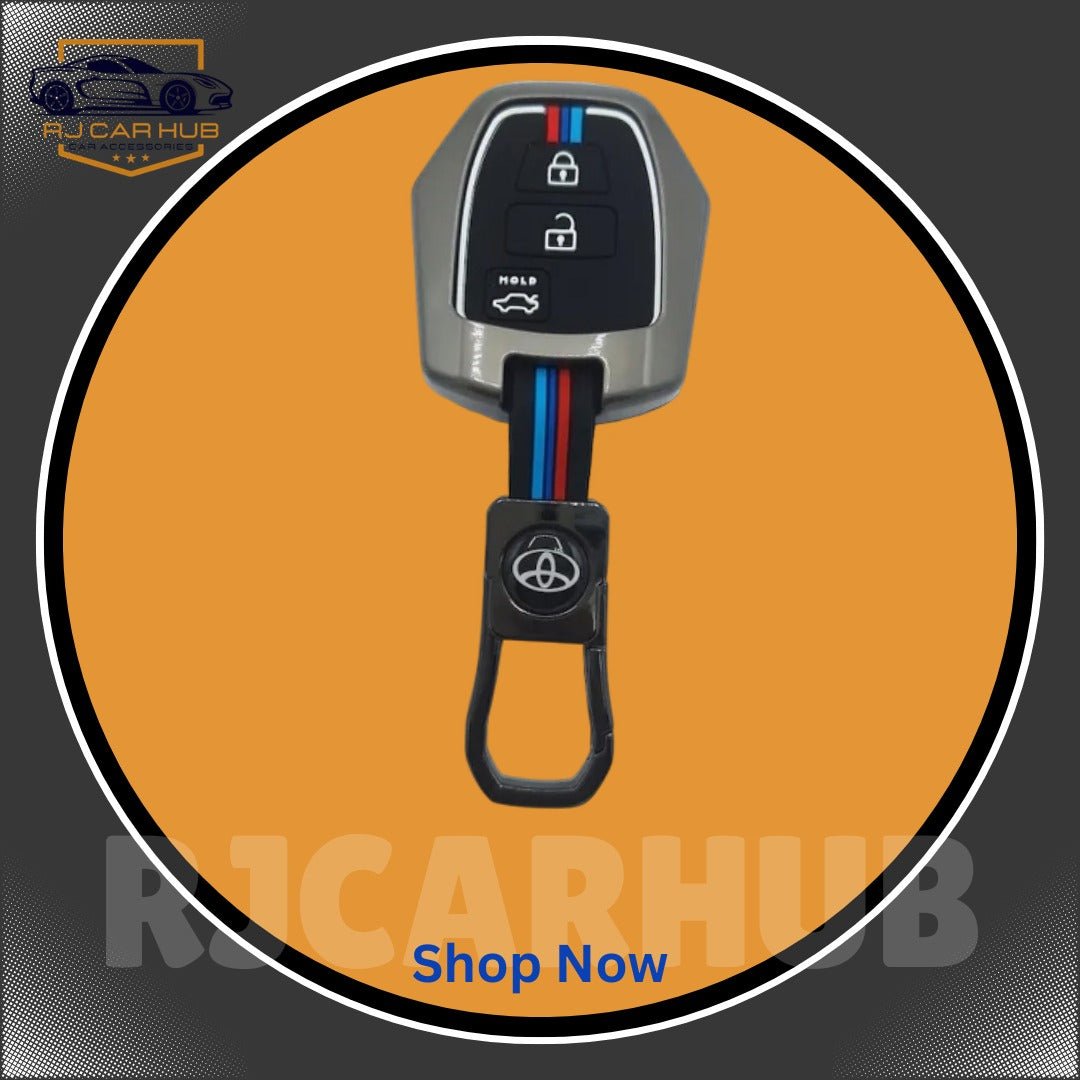 Toyota Yaris 1.3 Metal Key Cover Premium – Luxury Alloy Remote Key Protection Case - Premium Car Accessories by RJCARHUB Official Pakistan